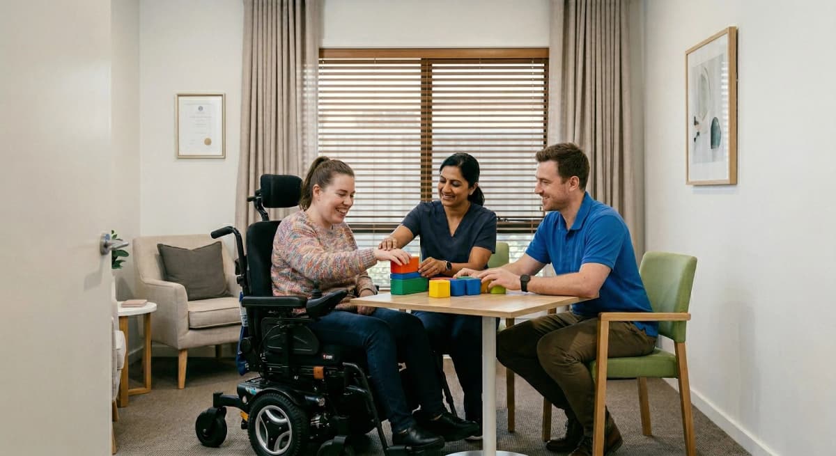 NDIS allied health therapy session at Reliance Care and Support Truganina